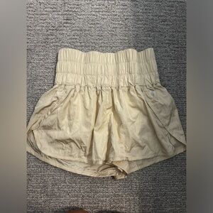 Free people champagne/beige size small shorts